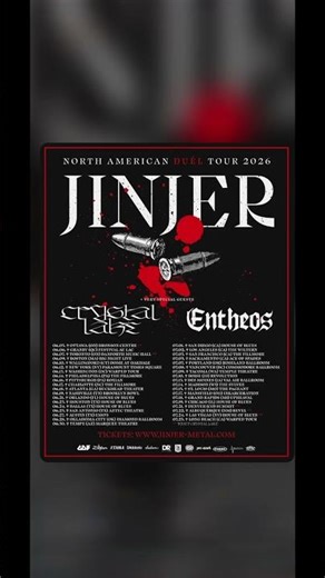 Jinjer announced a North American tour #metal #livemetal #livemusic #jinjer #djent