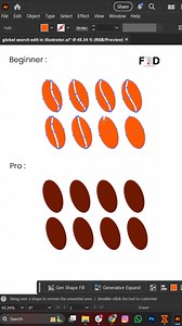 One Edit. Two Levels.- Pro vs Beginner — Adobe Illustrator Beginner vs Pro Graphic Designers using Global Edit in Adobe Illustrator cc Tutorial Title: Digital In My Mind Artist: Gareth Smith Link: https://www.facebook.com/sound/collection/?sound_collection_tab=sound_tracks&asset_id=870355902597451&reference=artist_attr Follow us 👇 Instagram - https://www.instagram.com/frd_tutorial/ Facebook - https://www.facebook.com/profile.php?id=100090435211713 For more tips and tricks #designinspiration #gr