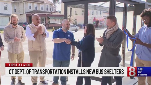 Connecticut marks milestone in new bus shelter installation program