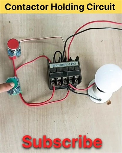 Contactor Holding Circuit, Hold On, Contactor Control Wiring | shorts | viral | ytshorts