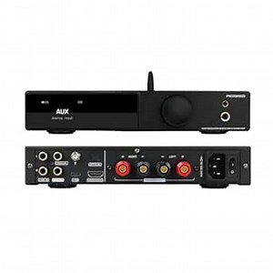 SMSL AO300 MA5332MS Class D Power Amplifier CS43131 165W x 165W DAC Headphone Amp, USB/Coax/Opt/RCA Input 2.1Channel Speaker/Subwoofer 4.4mm/6.35mm Output DAC Amp (Pro, Black)