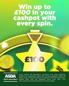 84K views · 531 reactions | 朗 NEW TO ASDA REWARDS  This September, for every £5 you spend, you get to play Spin to Win! It's your chance to win up to £100 with every spin  | Asda | Facebook