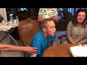 Eddy Singing Happy Birthday to Grandma, David, & Morgan