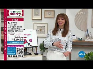 Lenovo 24" AMD R5 8GB RAM 256GB SSD AllinOne Desktop Com...