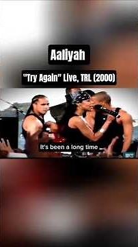 THROWBACK! | Aaliyah | Live on TRL — "Try Again" (2000) #lyrics #timbaland #rnb #hiphop #rock