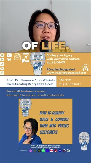 One Video Podcast. Infinite Leverage. This Is How You Build a Legacy. CreatingReorganized, ep. 0022,