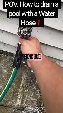 !Summer time Draining pool with only a water hose!‼️