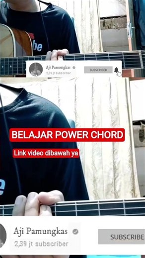 Belajar kunci gitar power chord