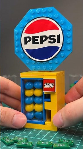 Working Lego Soda Vending Machine with Safe #lego