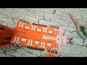 Como armar un tren del metro de papel
