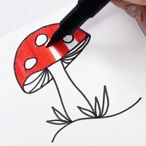 Hey kids! Let’s draw a mushroom! | Kelly Creates Studio