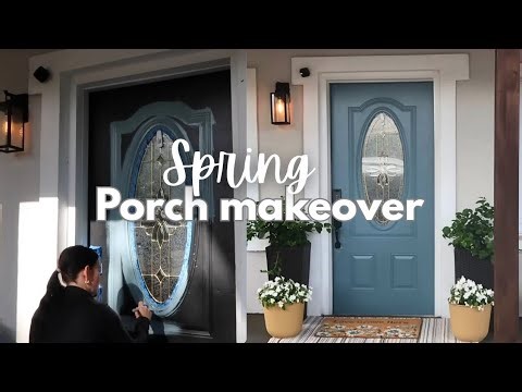 HOME REFRESH | SPRING FRONT PORCH MAKEOVER! Small home diys and makeovers