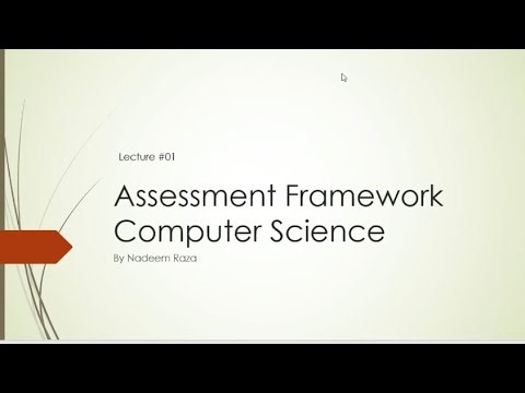 Assessment Framework Computer Science FBISE Class XI