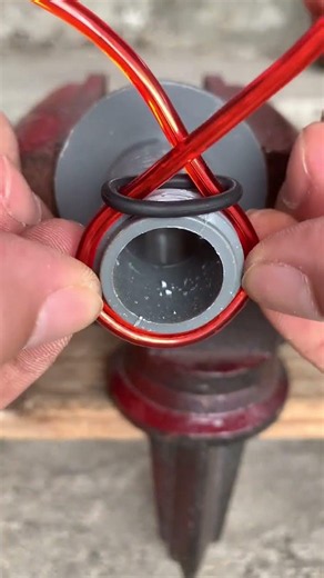 Quick Pipe Threading Hack Easy Wire Thread DIY Method #pipehack #threadingtool #shortsfeed
