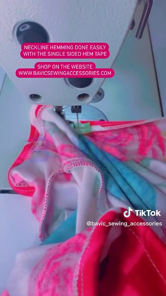 Easily Hem Curves with Single Sided Hem Tape