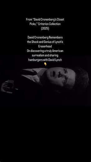 41 reactions | From “David Cronenberg’s Closet Picks,” Criterion...