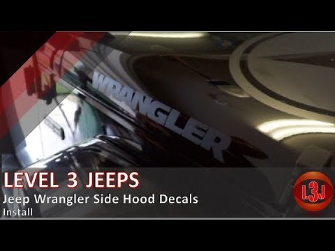 Jeep Wrangler Side Hood Decal Install