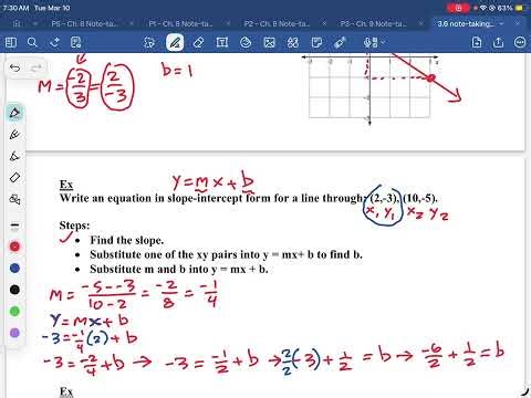 Geometry - Prentice Hall 3.6 - Lines in the Coordinate Plane