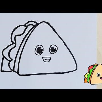 How to Draw a Sandwich in 5 Minutes for Kids! Easy Tutorial
