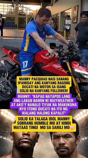 PACQUIAO IPAMIMIGAY ANG DUCATI PAGKATAPOS NG LABAN KAY MAYWEATHER?! #shorts