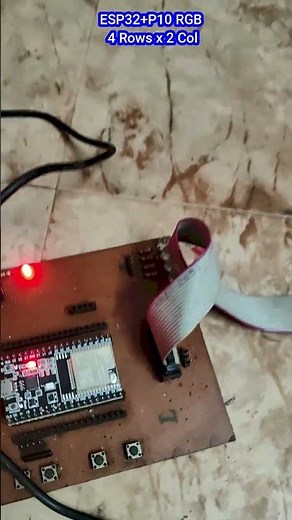 ARDUINO IDE + ESP32 + P10 RGB 32x16 (HUB75 Scan 1/4) + PxMatrix Library | P10 RGB 32x16 with ESP32