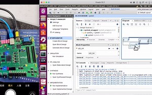 Zynq PS PL协同实现开关控制灯，实物演示，详细操作