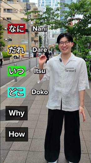Learn Japanese Question Words for Absolute Beginners — Nani, Dare, Itsu, Doko + Romaji Guide