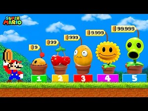 Mario Tries to Beat Super Mario Bros. with Plants VS Zombies IN REAL LIFE