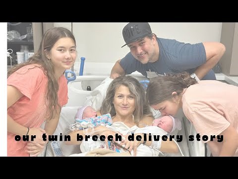 TWIN BIRTH STORY: INDUCED AT 38 WEEKS; UNMEDICATED, ATTEMPTED VERSION, BREECH DELIVERY!! 😳😱