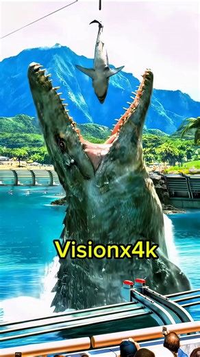 Mosasaurus Feeding Scene | Jurassic World 4K #Mosasaurus#JurassicWorld#Dinosaurs#Shorts#Pteranodon