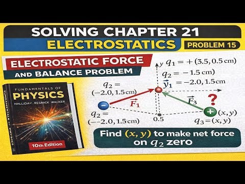 Fundamentals of Physics – Halliday Resnick Walker | Chapter 21 Problem 15 Solution | Belief Physics