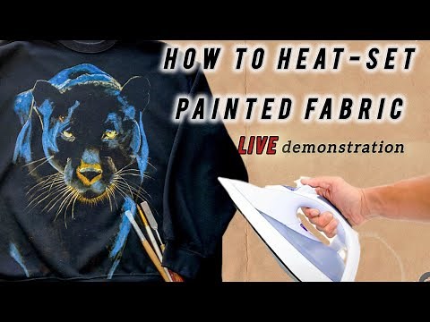 Heat set your painted design on clothes the right way