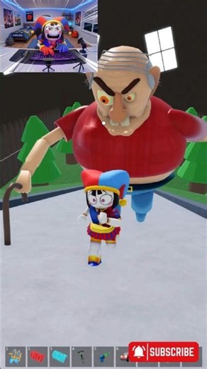 POMNI ESCAPES EVIL GRANDPA PART 2! 😱👴 (Roblox Obby)