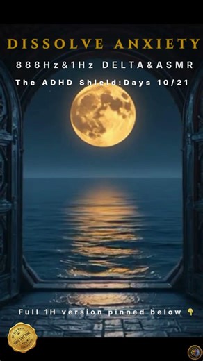 DISSOLVE ANXIETY 🛡️ADHD Shield (10/21) | 888Hz & 1Hz DELTA & ASMR| Neuro-Acoustic Alchemy ✨🕯️