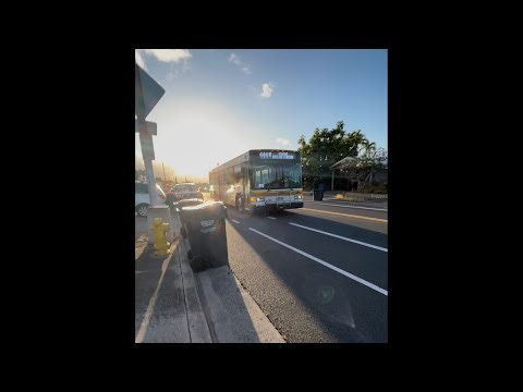 Thebus Honolulu Bus' 608 Gillig Low Floor 40' Ft Route 444 Ho'ae'ae West Loch Skyline Station