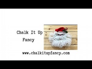 Easy Mesh Santa Wreath