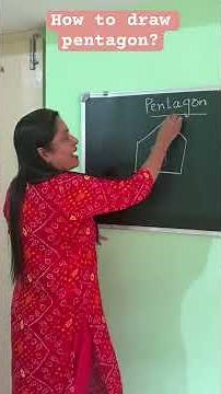 Easy way of drawing pentagon/demo for primary teachers