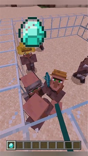 🤔 Can Villagers Pick Up Diamonds? 💎(The Truth) #shorts