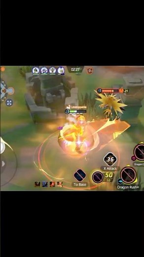 GARCHOMP 1v3 3 KO Streak Bottom Path 🔥 | Pokemon Unite #Shorts #3KO #Garchomp