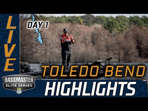 Highlights: Day 1 Bassmaster action at Toledo Bend
