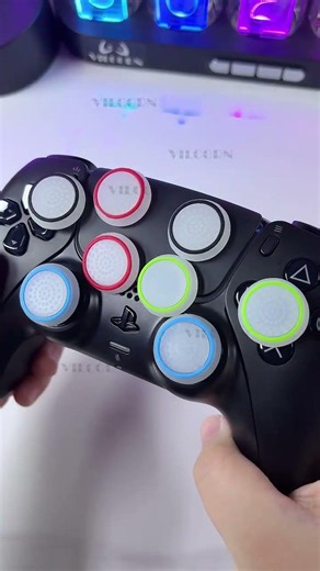 16PCS Silicone Analog Joystick Thumb Stick Grip Caps Cases For PS5/Xbox One/Xbox Series X S/Xbox