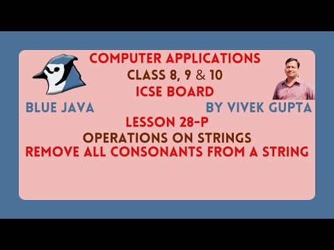 Java program to remove all consonants from a string