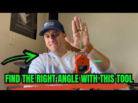 📐 This Tool Will Help You Hang A Picture Perfectly Level! Digital Angle Finder with Laser! Woodwork