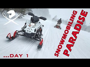 Snowmobiling Paradise MI - Michigans UP - Day 1 with Polaris Matryx 850