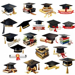 Graduation Clipart PNG Bundle, Graduation Cap, Graduation Hat, Diploma Cap, Graduation Ceremony, Digital Download - Etsy