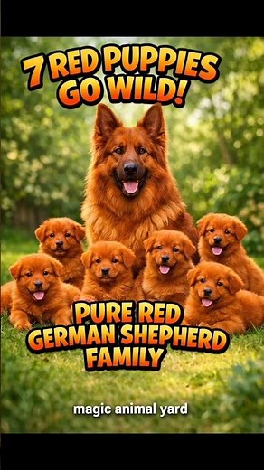 You’ve NEVER Seen a Red German Shepherd This Stunning with Her Puppies 🐕🔥👶 | PURE BEAUTY