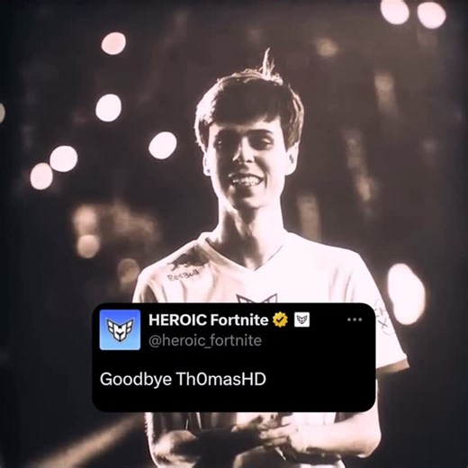 HEROIC on Instagram: "Goodbye Th0masHD With HEROIC stepping away from Fortnite, we say goodbye to our GOAT. Th0masHD has proudly been the face of HEROIC Fortnite for almost two years. Thomas has come painfully close to FNCS victory many times, and nobody deserves the Axe of Champions more than him. His aim, his grind, and his legacy make him one of the greatest to ever touch the game. Thank you for everything, Thomas 﫶"