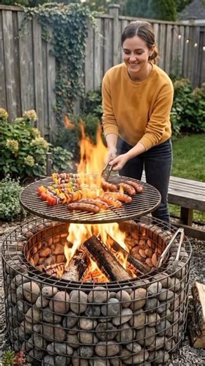 🔥 How to Make a Cheap DIY BBQ Grill at Home