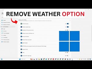 How To Remove The Weather From Taskbar In Windows 10/11