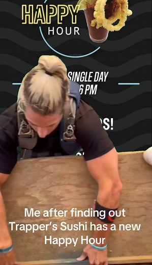 And it's offered 7 days a week from 2-6 pm 😏 Check it out now: https://www.trapperssushi.com/menu | Trapper's Sushi Co.